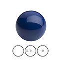 Preciosa 1/2 Drilled Crystal Nacre Pearl - Round 04MM NAVY BLUE