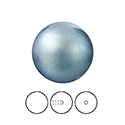 Preciosa 1/2 Drilled Crystal Nacre Pearl - Round 04MM PEARLESCENT BLUE