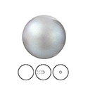 Preciosa 1/2 Drilled Crystal Nacre Pearl - Round 04MM PEARLESCENT GREY