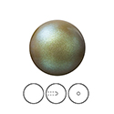 Preciosa 1/2 Drilled Crystal Nacre Pearl - Round 04MM PEARLESCENT KHAKI