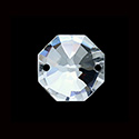 Asfour Crystal Chandelier Part - Octagon (2-Hole) 14MM CRYSTAL Premier Cut