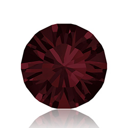 Swarovski Crystal Point Back XILION Foiled Chaton - PP10 BURGUNDY