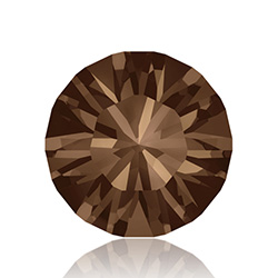 Swarovski Crystal Point Back XILION Foiled Chaton - PP10 SMOKE TOPAZ