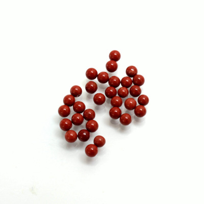 Gemstone No-Hole Ball - 03MM RED JASPER