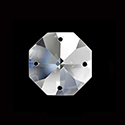 Asfour Crystal Chandelier Part - Octagon (4-Hole) 24MM CRYSTAL