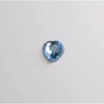 Glass Flat Back Foiled Rauten Rose - Heart 06x5MM LT SAPPHIRE