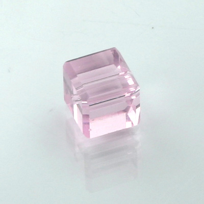 Chinese Cut Crystal Bead 18 Facet - Cube 08x8MM ROSALINE