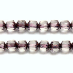 Czech Glass Fire Polished Bead - Cathedral 06MM MATTE CRYSTAL COPPER