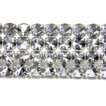 Preciosa Metal Spike Banding 4 Row - Round 19SS COMET ARGENT LIGHT/SIVER