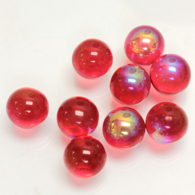 Glass No-Hole Ball - 10MM FUCHSIA AB