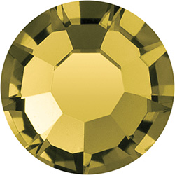 Preciosa Crystal Flat Back Hotfix MAXIMA Chaton Rose - 10SS GOLD BERYL