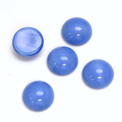 Glass Medium Dome Cabochon - Round 11MM MOONSTONE BLUE