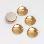 Plastic Flat Back Foiled Cabochon - Round 11MM LT COLORADO TOPAZ