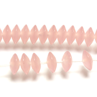 Plastic Bead - Mixed Color Saucer Rondelle 09x4MM ROSE QUARTZ