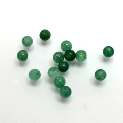 Gemstone 1-Hole Ball 04MM GREEN AVENTURINE