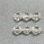 Czech Glass Fire Polished Bead - Bicone 10MM CRYSTAL