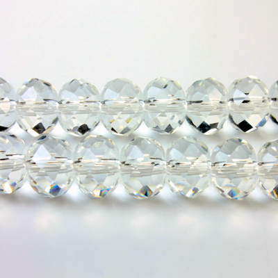 Chinese Cut Crystal Bead - Rondelle 06x8MM CRYSTAL