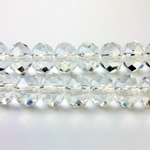Chinese Cut Crystal Bead - Rondelle 06x8MM CRYSTAL