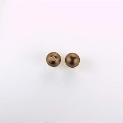 Czech Glass Pearl 1-Hole Ball - 04MM DARK BROWN 70419