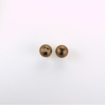 Czech Glass Pearl 1-Hole Ball - 03MM DARK BROWN 70419