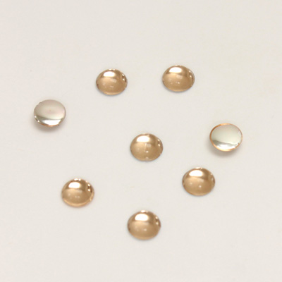 Plastic Flat Back Foiled Cabochon - Round 05MM LT COLORADO TOPAZ