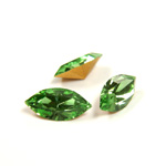 Preciosa Crystal Point Back Fancy Stone - Navette 10x5MM PERIDOT