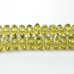 Chinese Cut Crystal Bead - Rondelle 04x6MM OLIVENE