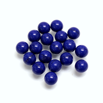 Glass No-Hole Ball - 06MM LAPIS BLUE