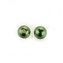 Czech Glass Pearl 1-Hole Ball - 05MM HUNTER GREEN 70958