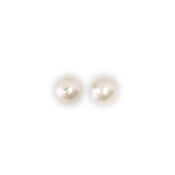 Czech Glass Pearl 1-Hole Ball - 05MM SHOW WHITE