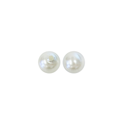 Czech Glass Pearl 1-Hole Ball - 04MM SHOW WHITE