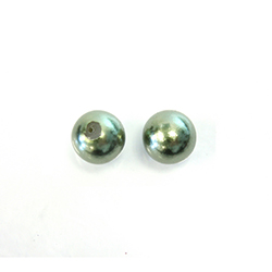 Czech Glass Pearl 1-Hole Ball - 10MM DARK OLIVINE