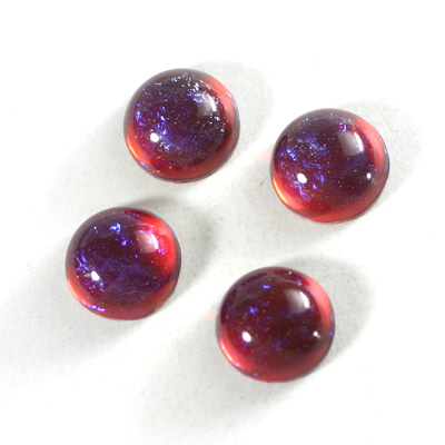 Glass Medium Dome Lampwork Cabochon - Round 13MM MEXICAN OPAL (03560)