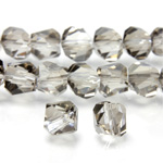 Chinese Cut Crystal Bead Diagonal Drilled - Bicone 05MM GREY LUMI COAT