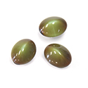 Gerrman Glass High Dome Cabochon - Oval 10x8MM Mixed Glass BROWN/GREEN