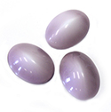 Gerrman Glass High Dome Cabochon - Oval 18x13MM Mixed Glass AMY/WHITE (purple)