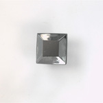 Glass Point Back Tin Table Cut (TTC) Opaque Coated - Square 08x8MM HEMATITE