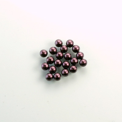 Czech Glass Pearl No-Hole Ball - 2MM AMETHYST 70979