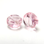 Chinese Cut Crystal Bead - Round Disc Side Drilled 10MM ROSALINE