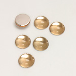 Plastic Flat Back Foiled Cabochon - Round 09MM LT COLORADO TOPAZ