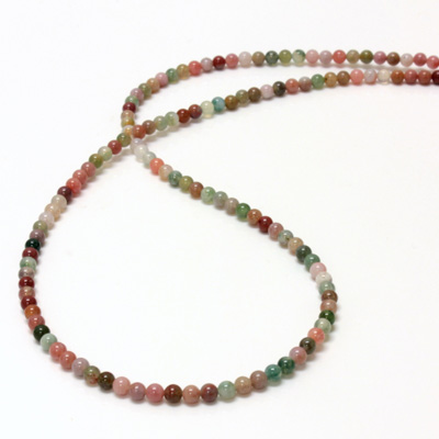 Gemstone Bead - Smooth Round 03MM FANCY JASPER