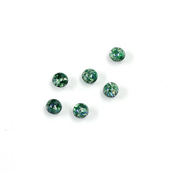 Glass Medium Dome Lampwork Cabochon - Round 04MM MOSS OPAL (02209)