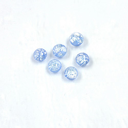 Glass Medium Dome Lampwork Cabochon - Round 05MM DENIM OPAL (02402)