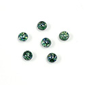 Glass Medium Dome Lampwork Cabochon - Round 05MM MOSST OPAL (02209)