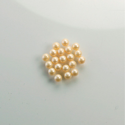 Czech Glass Pearl No-Hole Ball - 1.5MM CREME