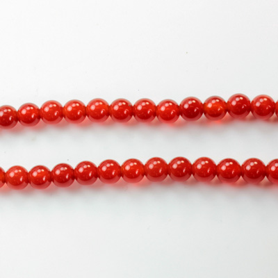 Gemstone Bead - Smooth Round 1.5MM Diameter Hole 05MM CORNELIAN