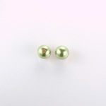 Czech Glass Pearl 1-Hole Ball - 04MM LT OLIVE 70457