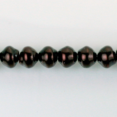 Czech Glass Pearl Bead - Snail Shell 08MM CHOCOLATE 14325