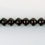 Czech Glass Pearl Bead - Snail Shell 08MM CHOCOLATE 14325