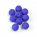 Glass Coated Bead - Round 08MM NEON DARK BLUE